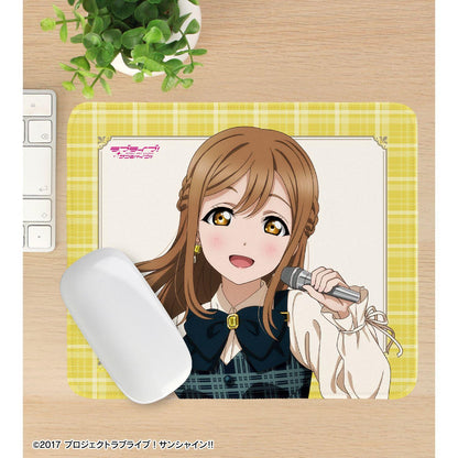 ラブライブ！サンシャイン!!（LoveLive! Sunshine!!） 描き下ろし 國木田花丸 格紋連衣裙造型 鼠標墊