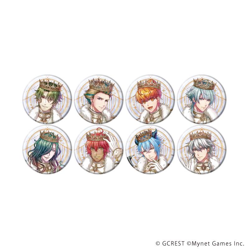夢王國與沉睡的100王子 57mm ホログラム缶バッジ28/コンプリートセット(全8種)(公式イラスト) 徽章套裝 8個裝