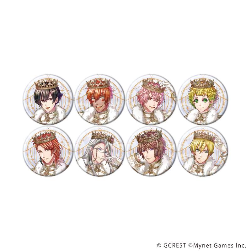 夢王國與沉睡的100王子 57mm ホログラム缶バッジ29/コンプリートセット(全8種)(公式イラスト) 徽章套裝 8個裝
