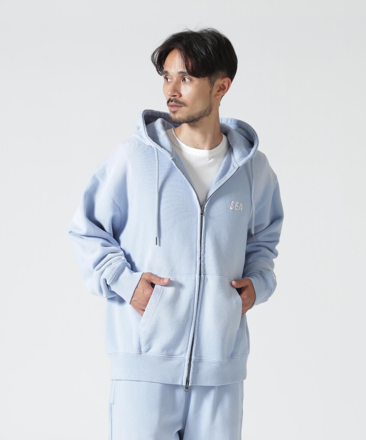 WIND AND SEA / SULFUR DYEING LOGO ZIP SWEATSHIRT