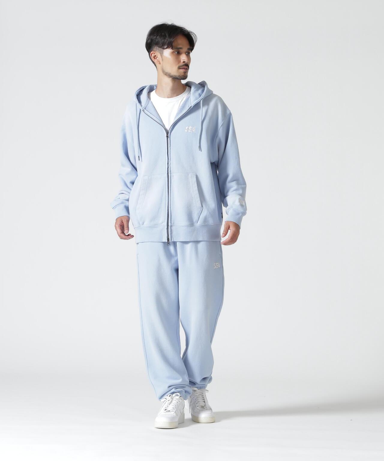 WIND AND SEA / SULFUR DYEING LOGO ZIP SWEATSHIRT