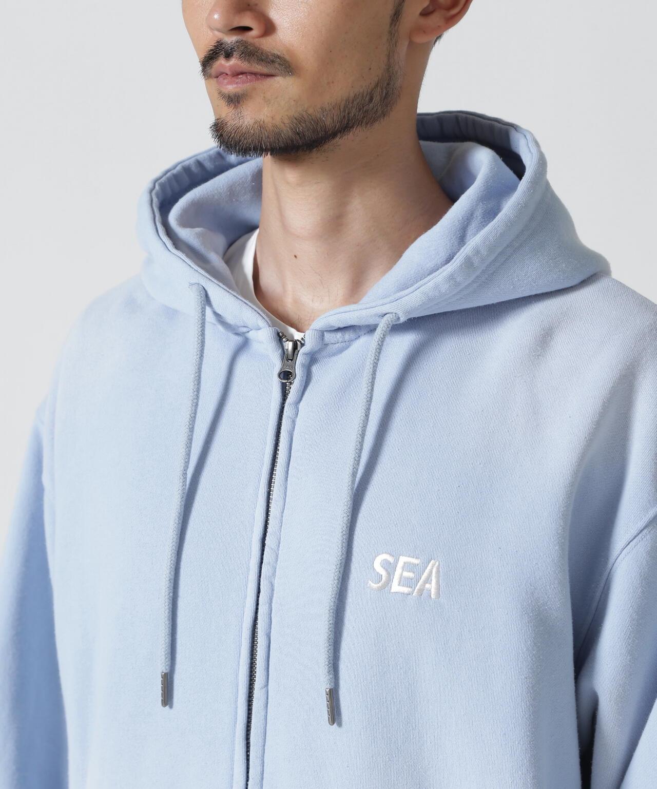 WIND AND SEA / SULFUR DYEING LOGO ZIP SWEATSHIRT