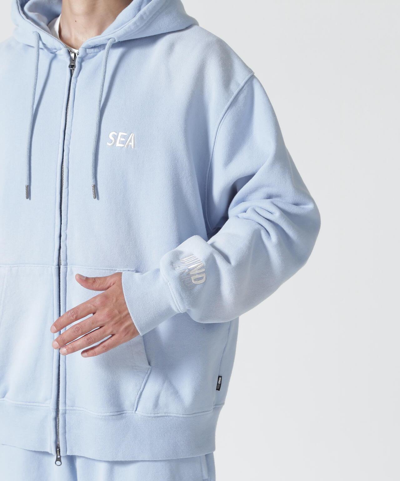 WIND AND SEA / SULFUR DYEING LOGO ZIP SWEATSHIRT
