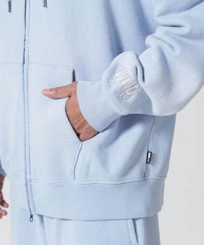 WIND AND SEA / SULFUR DYEING LOGO ZIP SWEATSHIRT