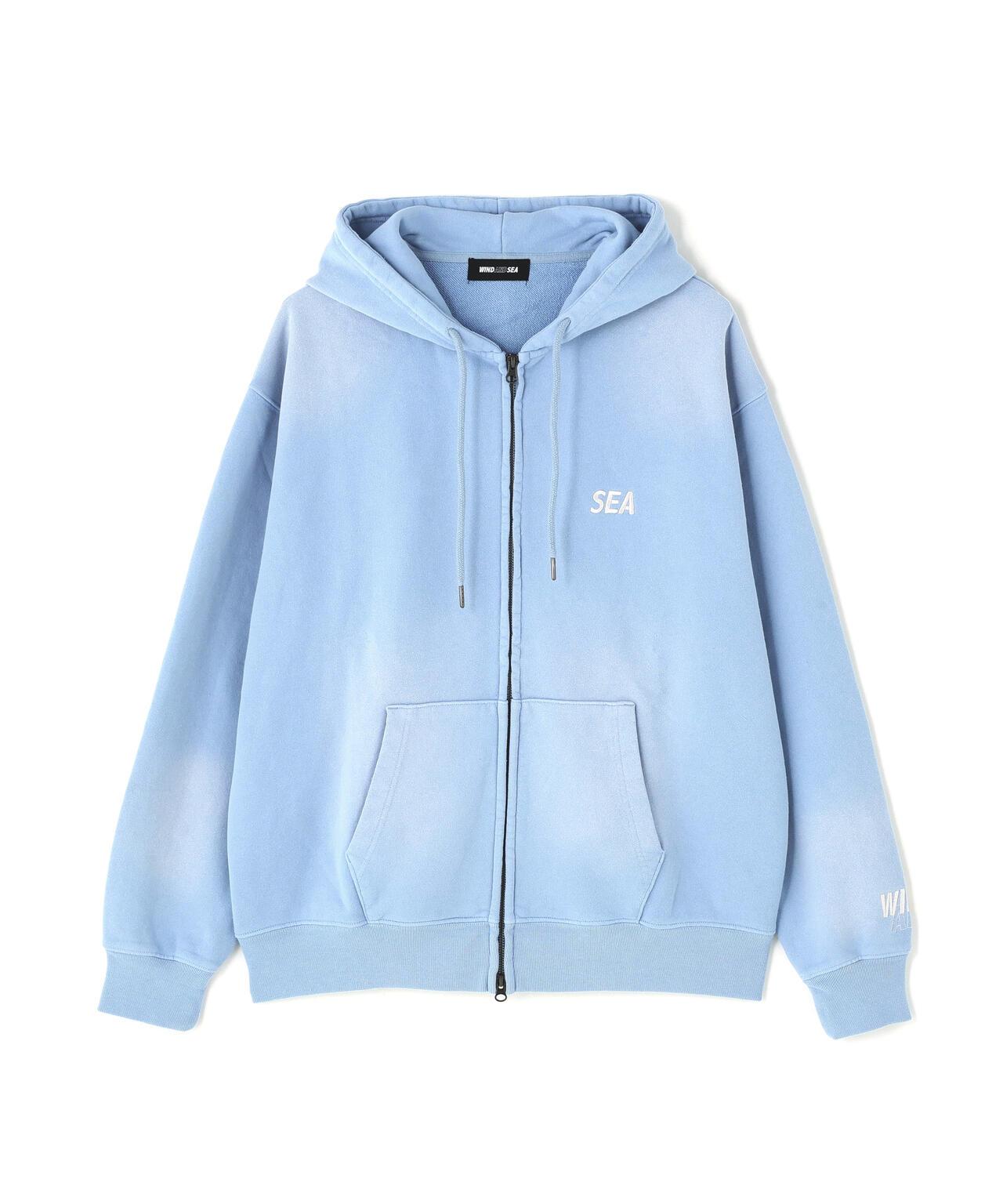 WIND AND SEA / SULFUR DYEING LOGO ZIP SWEATSHIRT