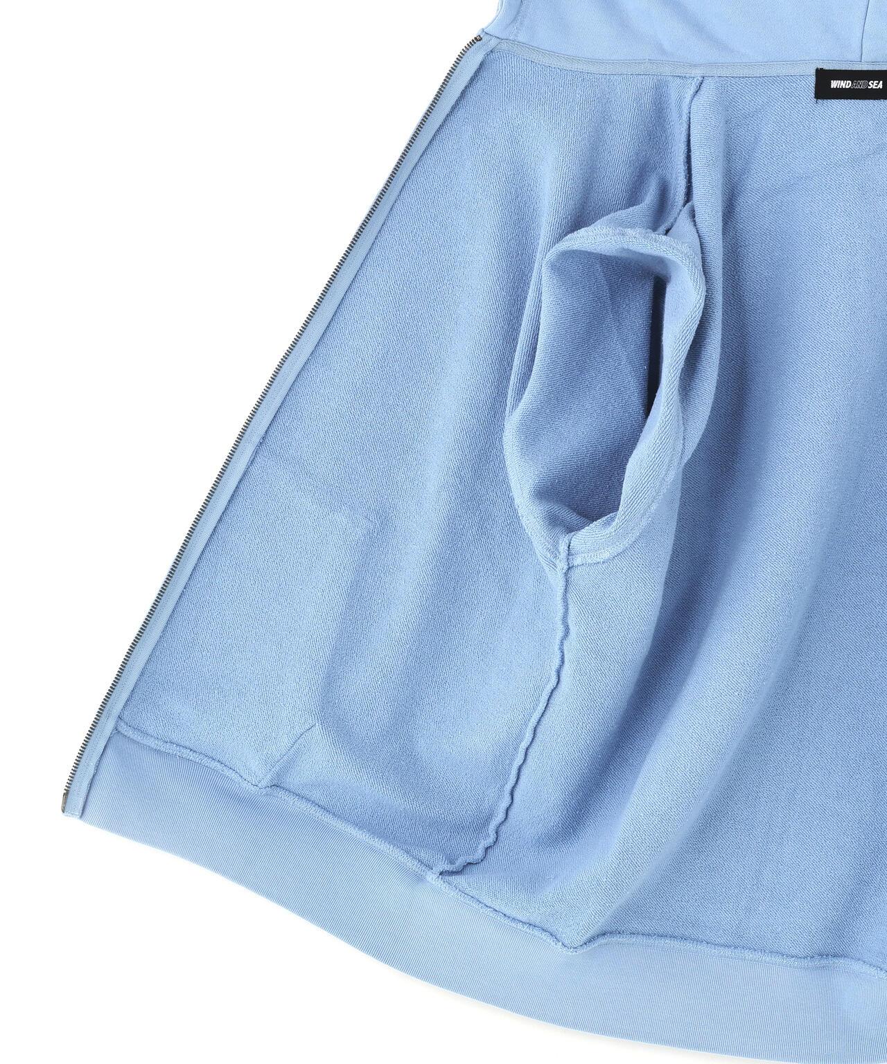 WIND AND SEA / SULFUR DYEING LOGO ZIP SWEATSHIRT