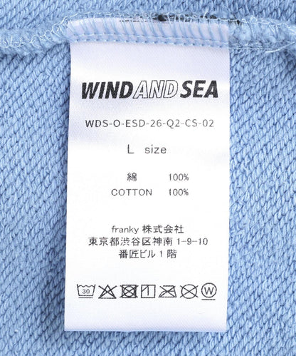 WIND AND SEA / SULFUR DYEING LOGO ZIP SWEATSHIRT