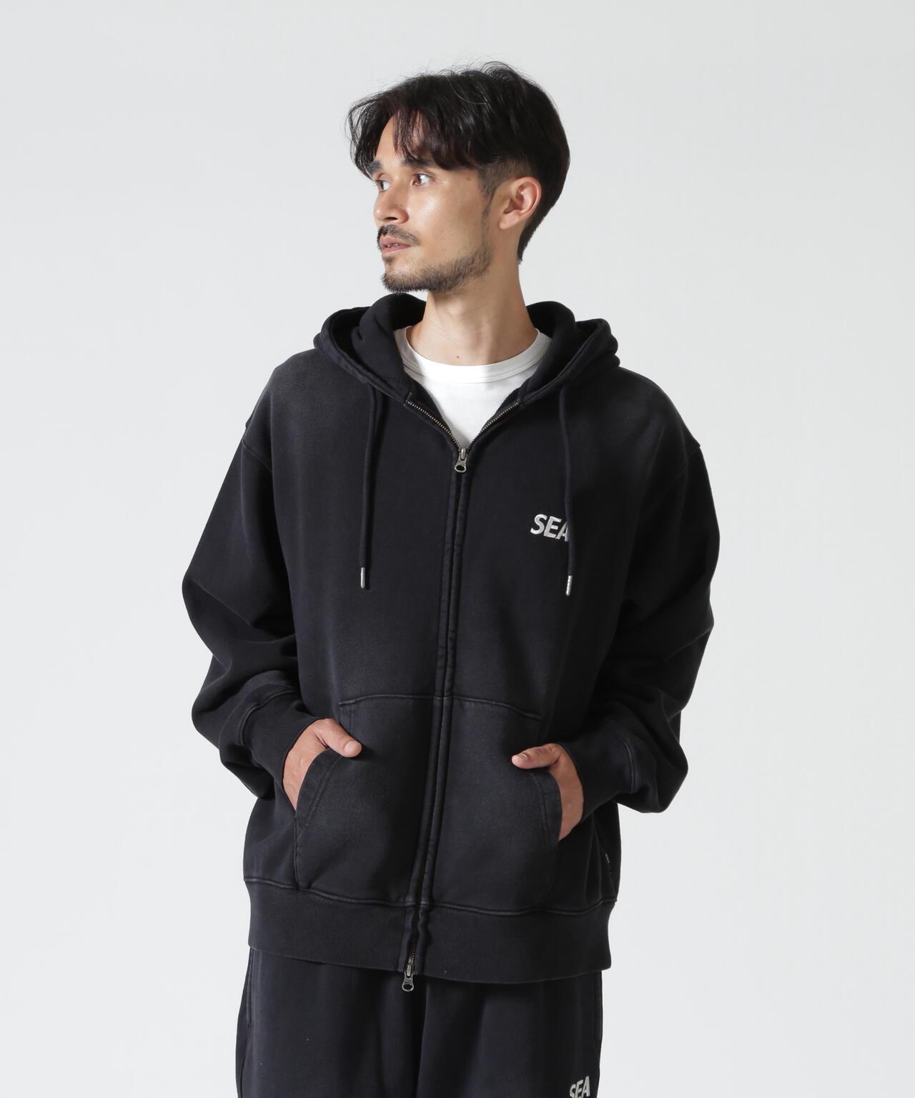WIND AND SEA / SULFUR DYEING LOGO ZIP SWEATSHIRT