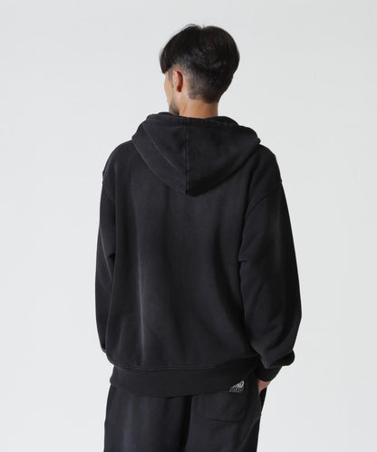 WIND AND SEA / SULFUR DYEING LOGO ZIP SWEATSHIRT