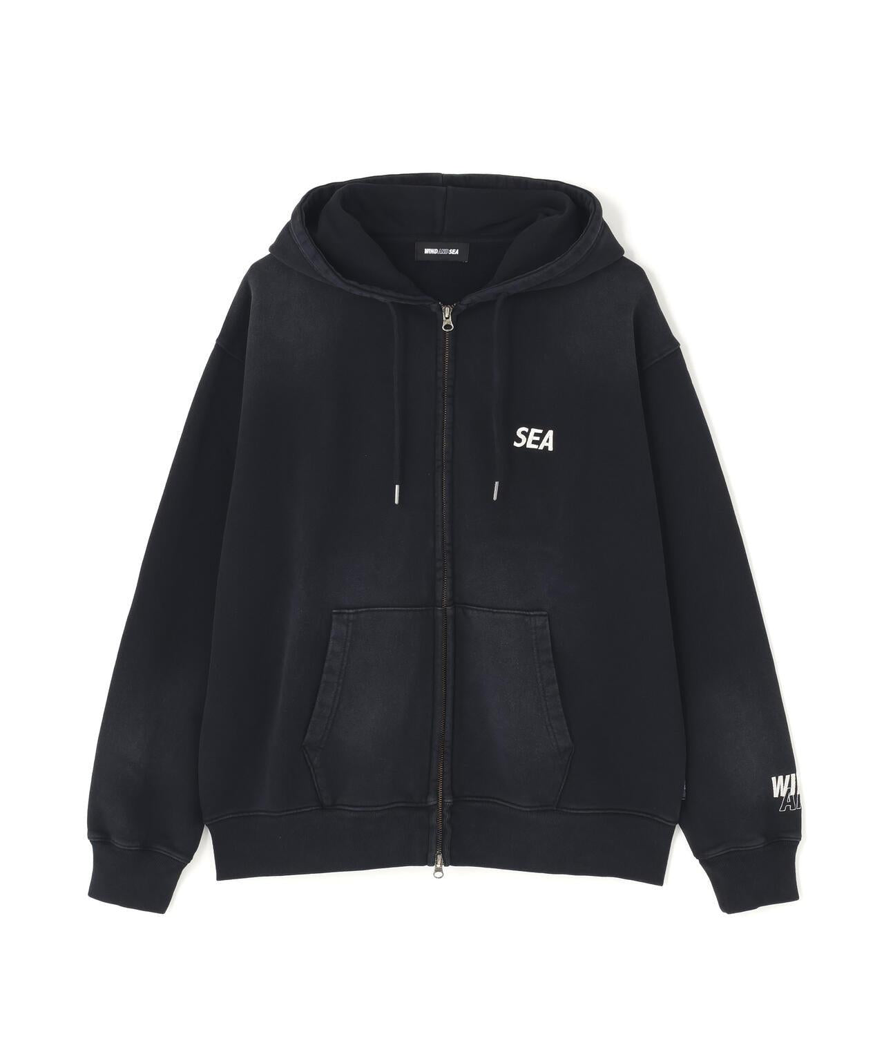 WIND AND SEA / SULFUR DYEING LOGO ZIP SWEATSHIRT