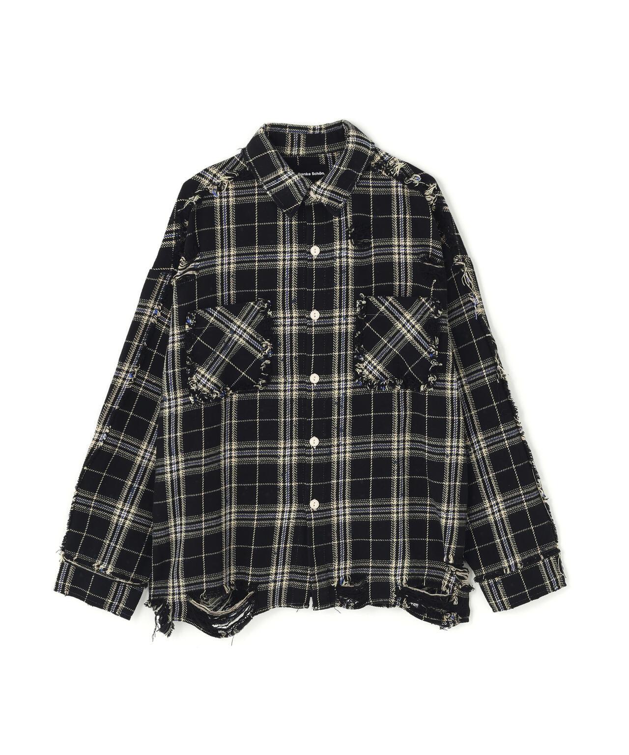 【&DEPOT限定】DankeSchon/FLANNEL DAMAGE SHIRTS