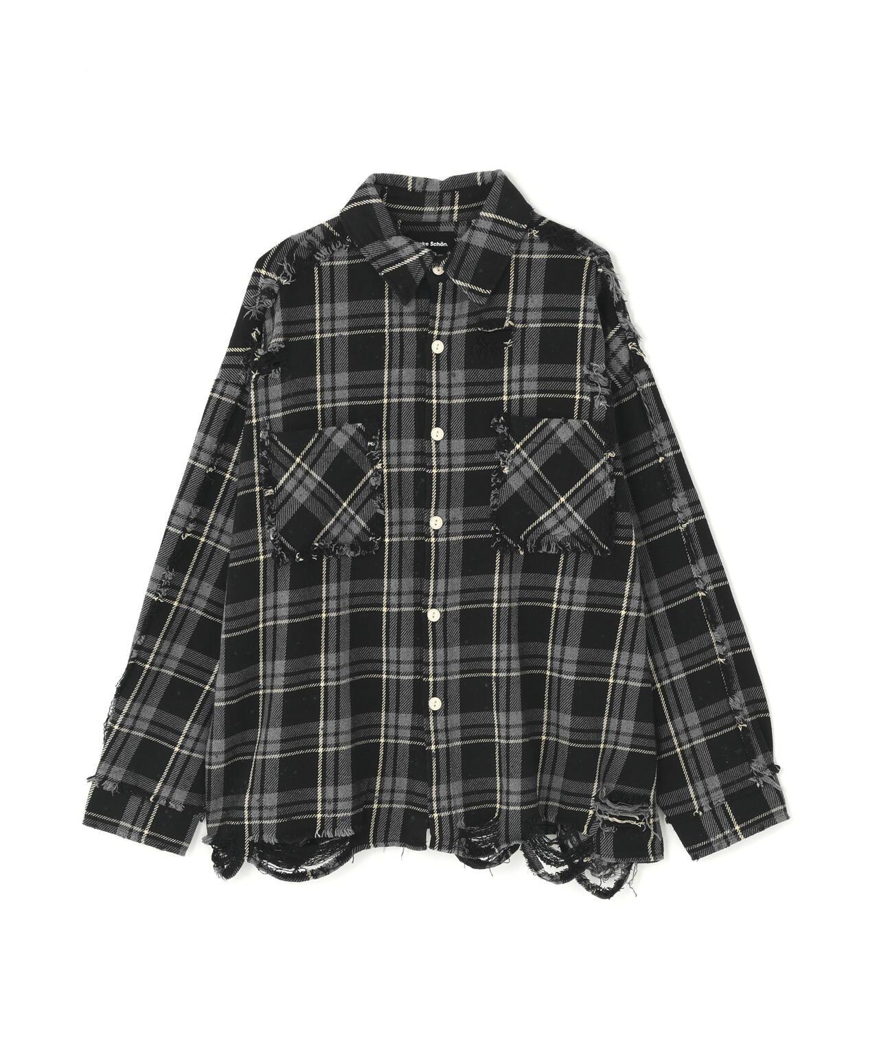 【&DEPOT限定】DankeSchon/FLANNEL DAMAGE SHIRTS