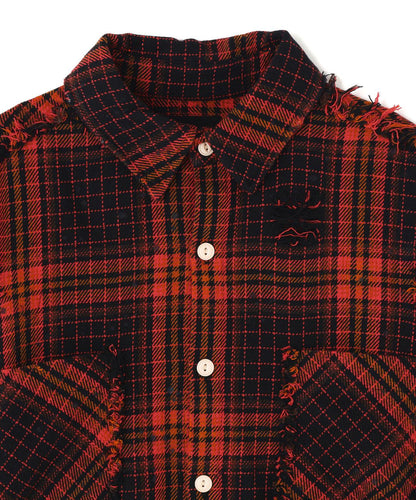 【&DEPOT限定】DankeSchon/FLANNEL DAMAGE SHIRTS