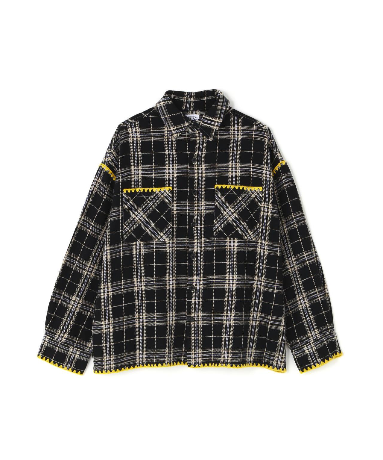 B omnivore/ビーオムニボー HAND STITCH FLANNEL 手工縫線法蘭絨襯衫
