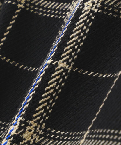 B omnivore/ビーオムニボー HAND STITCH FLANNEL 手工縫線法蘭絨襯衫