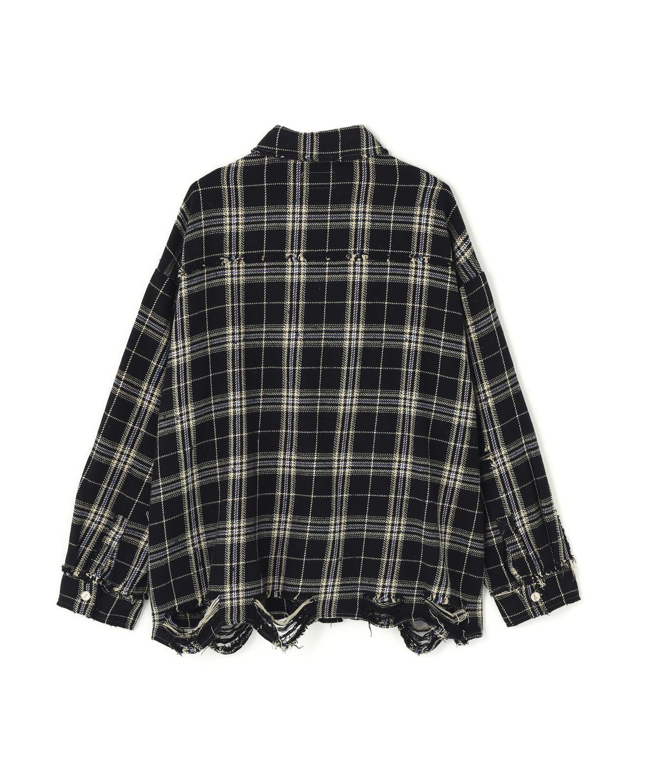 【&DEPOT限定】DankeSchon/FLANNEL DAMAGE SHIRTS