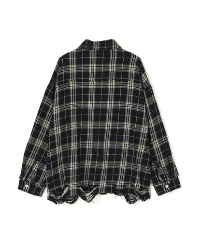 【&DEPOT限定】DankeSchon/FLANNEL DAMAGE SHIRTS