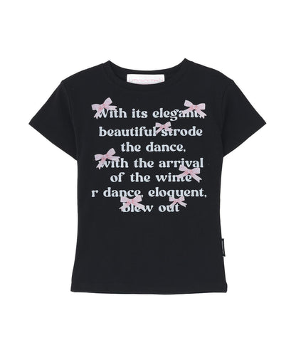 MAVYTH LETTERRING RIBBON TEE