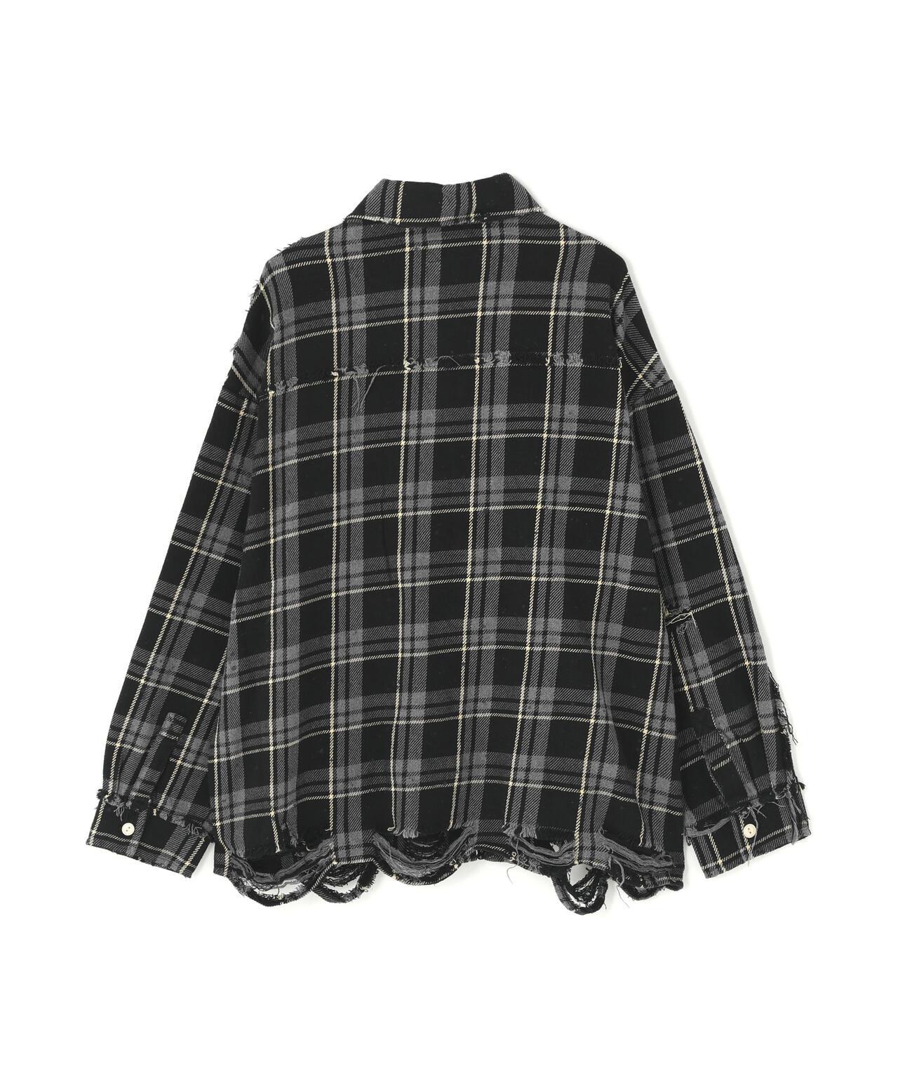 【&DEPOT限定】DankeSchon/FLANNEL DAMAGE SHIRTS
