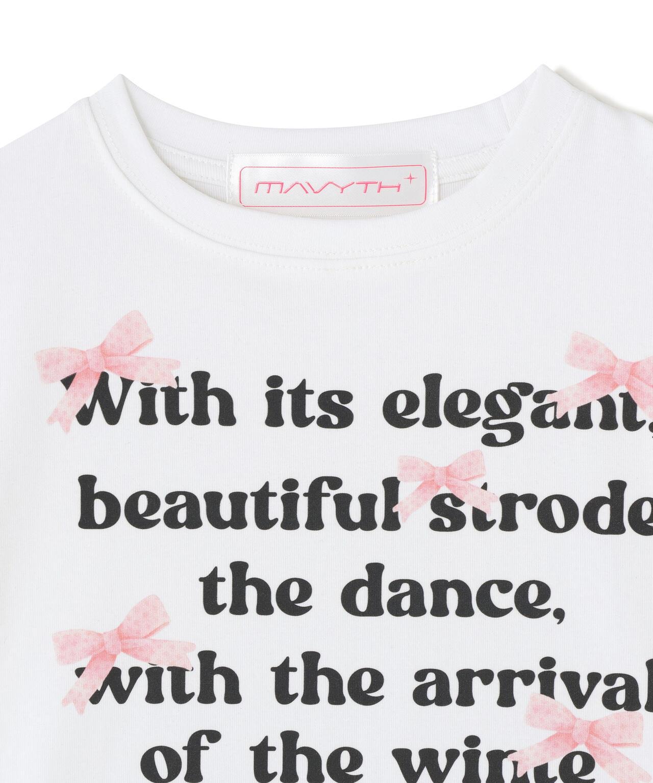 MAVYTH LETTERRING RIBBON TEE