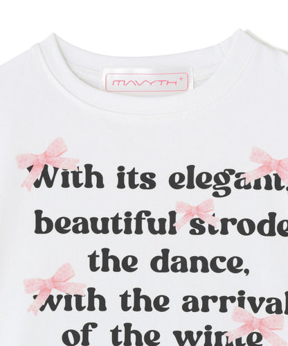 MAVYTH LETTERRING RIBBON TEE