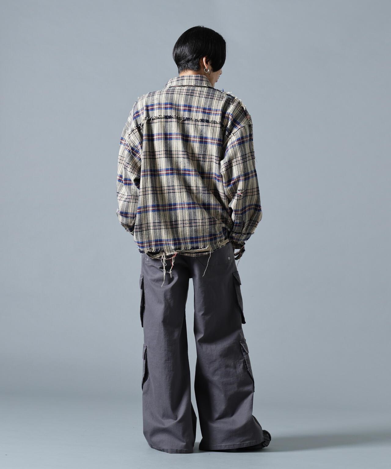 【&DEPOT限定】DankeSchon/FLANNEL DAMAGE SHIRTS