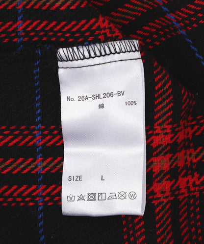 B omnivore/ビーオムニボー HAND STITCH FLANNEL 手工縫線法蘭絨襯衫
