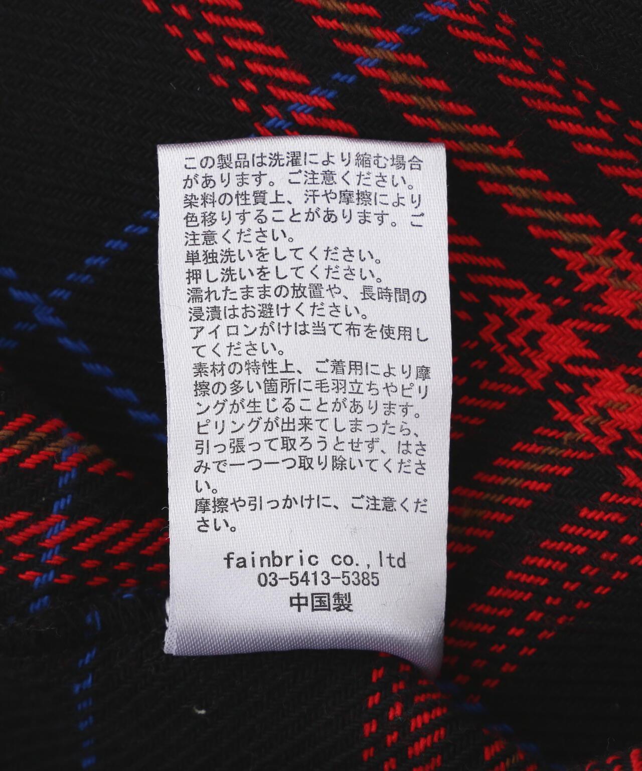 B omnivore/ビーオムニボー HAND STITCH FLANNEL 手工縫線法蘭絨襯衫