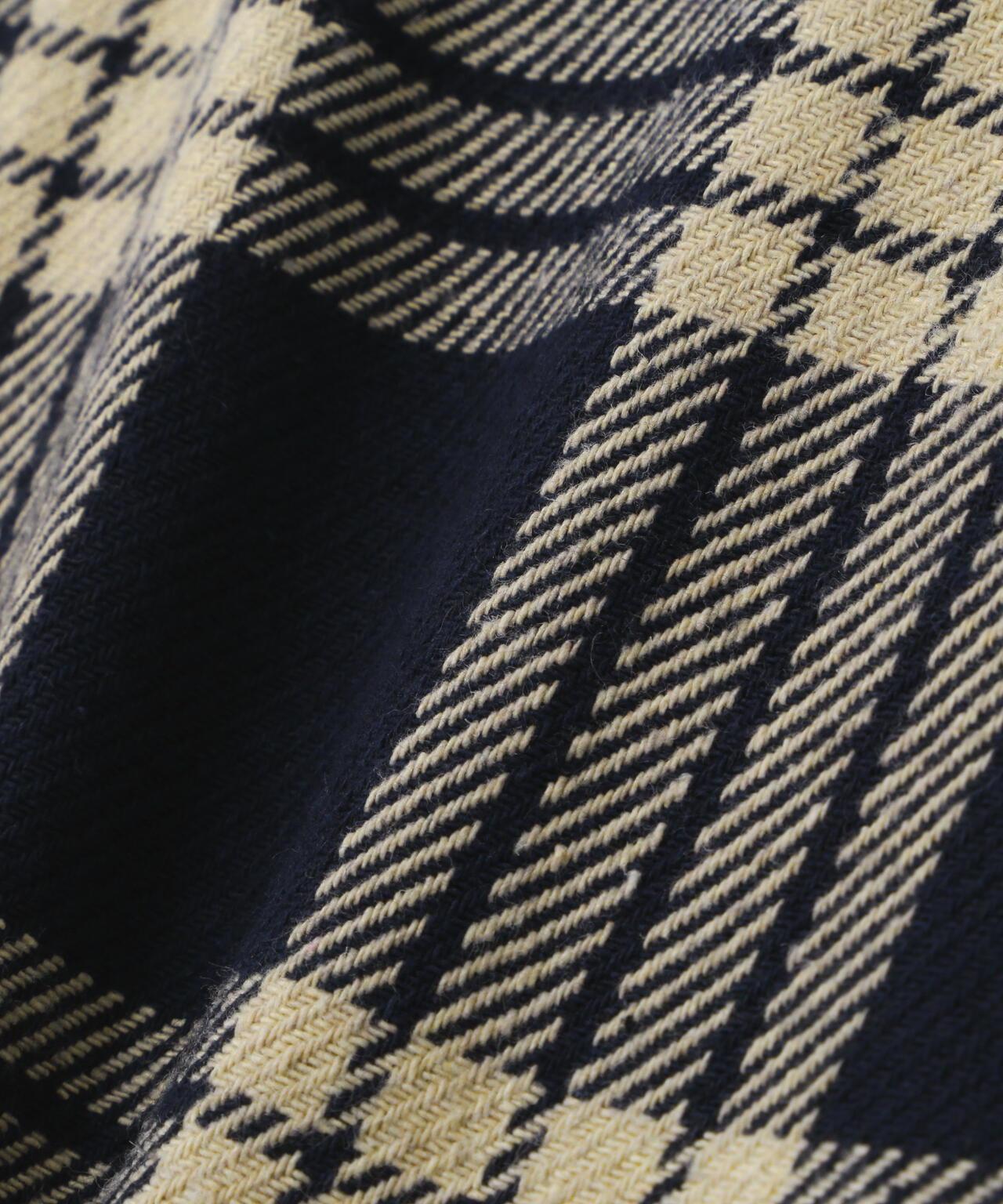 B omnivore/ビーオムニボー HAND STITCH FLANNEL 手工縫線法蘭絨襯衫