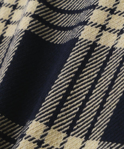 B omnivore/ビーオムニボー HAND STITCH FLANNEL 手工縫線法蘭絨襯衫