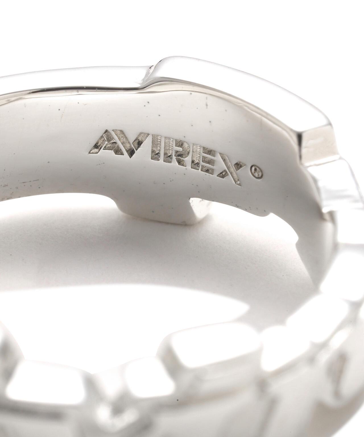 AVIREX by J.H.M CO.,LTD. GOALERS SIGNATURE LOGO RING