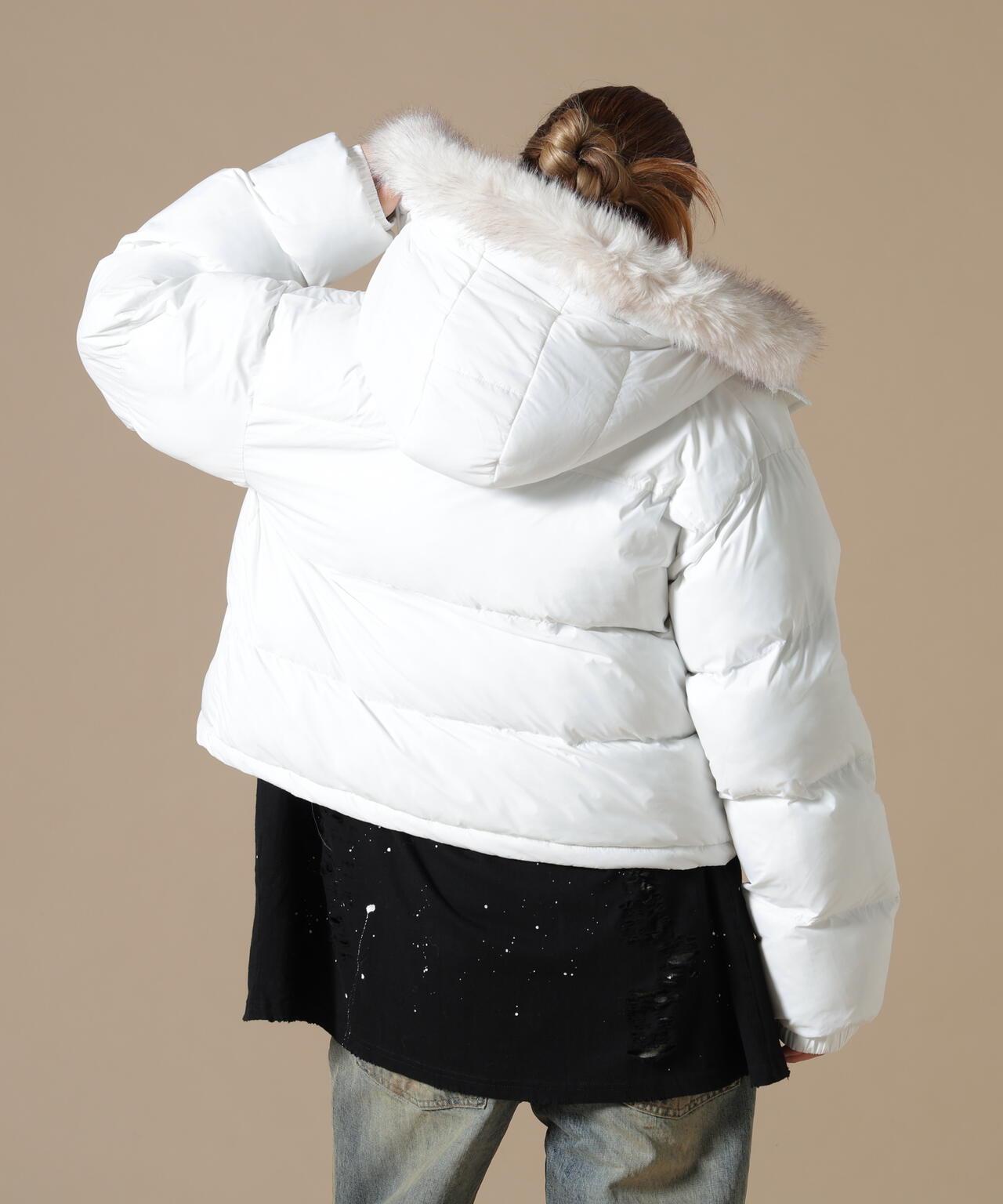 DankeSchon/ダンケシェーン/WOMEN NYLON FUR HOOD BLOUSON