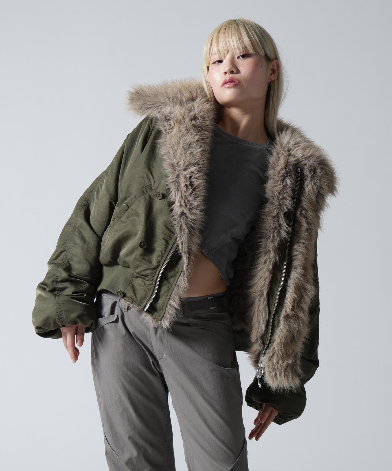 FR(13)NDS/フレンズ/REVERSIBLE FUR NYLON BLOUSON