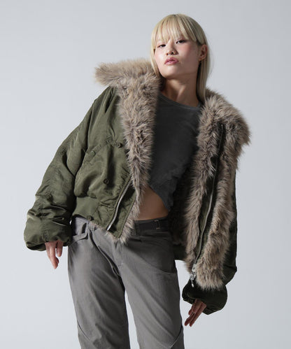 FR(13)NDS/フレンズ/REVERSIBLE FUR NYLON BLOUSON