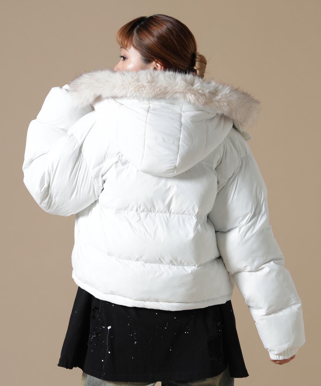 DankeSchon/ダンケシェーン/WOMEN NYLON FUR HOOD BLOUSON