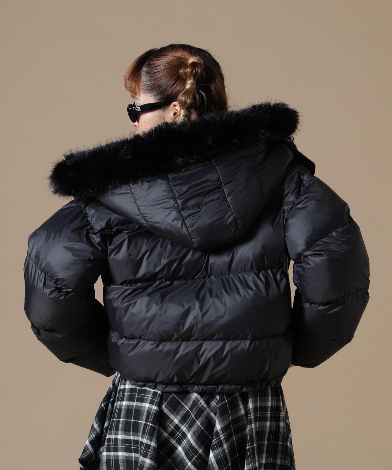 DankeSchon/ダンケシェーン/WOMEN NYLON FUR HOOD BLOUSON