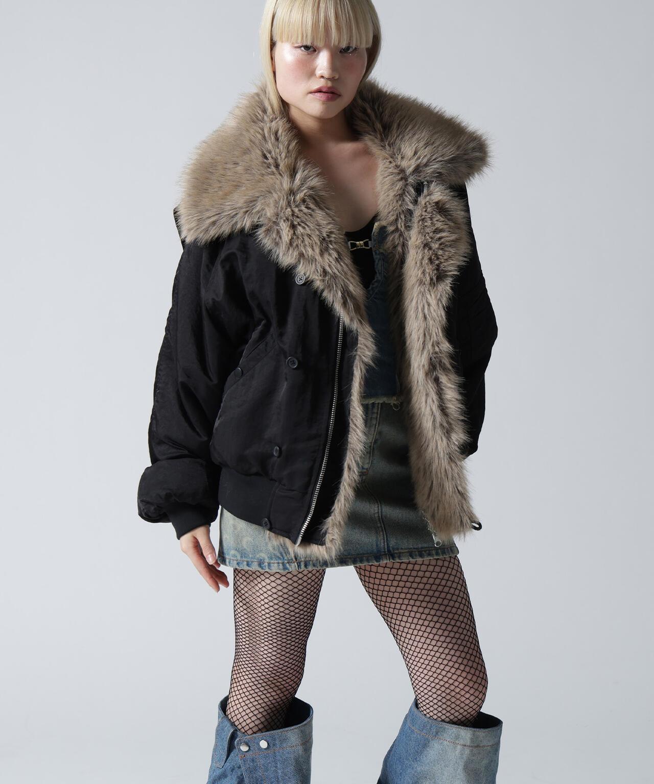 FR(13)NDS/フレンズ/REVERSIBLE FUR NYLON BLOUSON