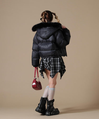 DankeSchon/ダンケシェーン/WOMEN NYLON FUR HOOD BLOUSON