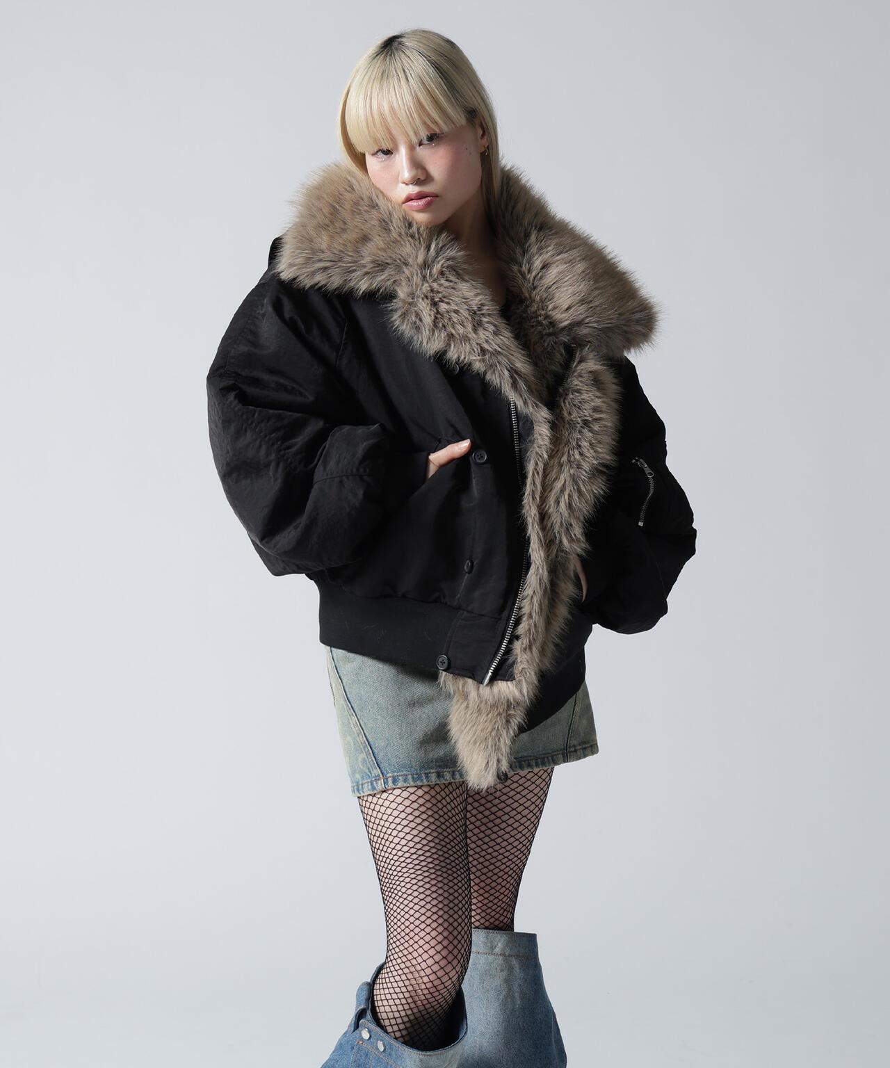 FR(13)NDS/フレンズ/REVERSIBLE FUR NYLON BLOUSON