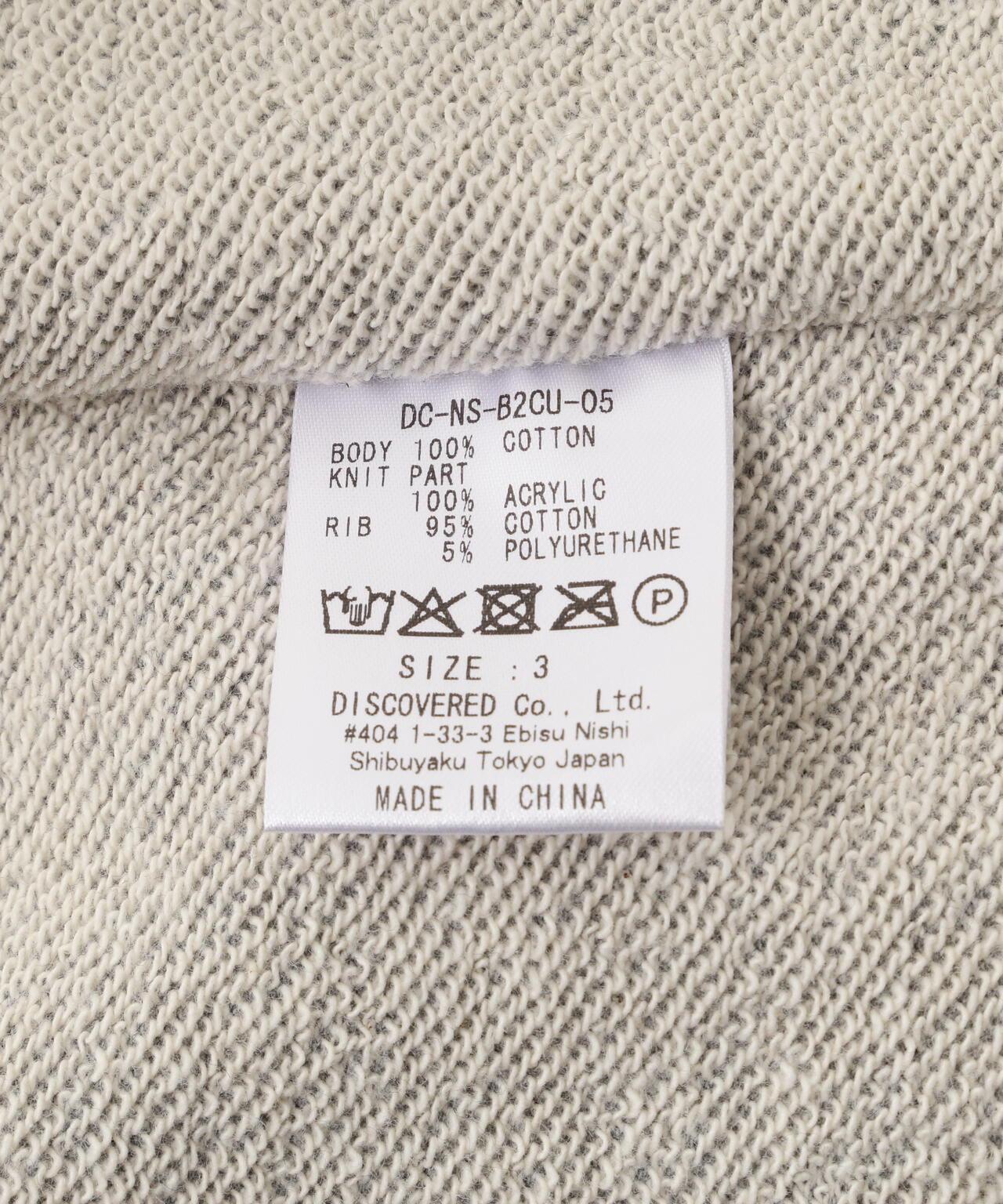 DISCOVERED CROCHET SLEEVE SWEAT(UNISEX) 聯名款 鉤針袖衛衣