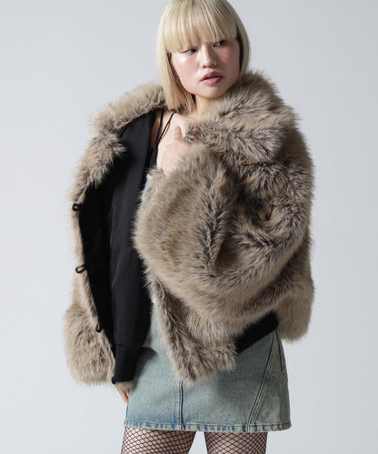 FR(13)NDS/フレンズ/REVERSIBLE FUR NYLON BLOUSON