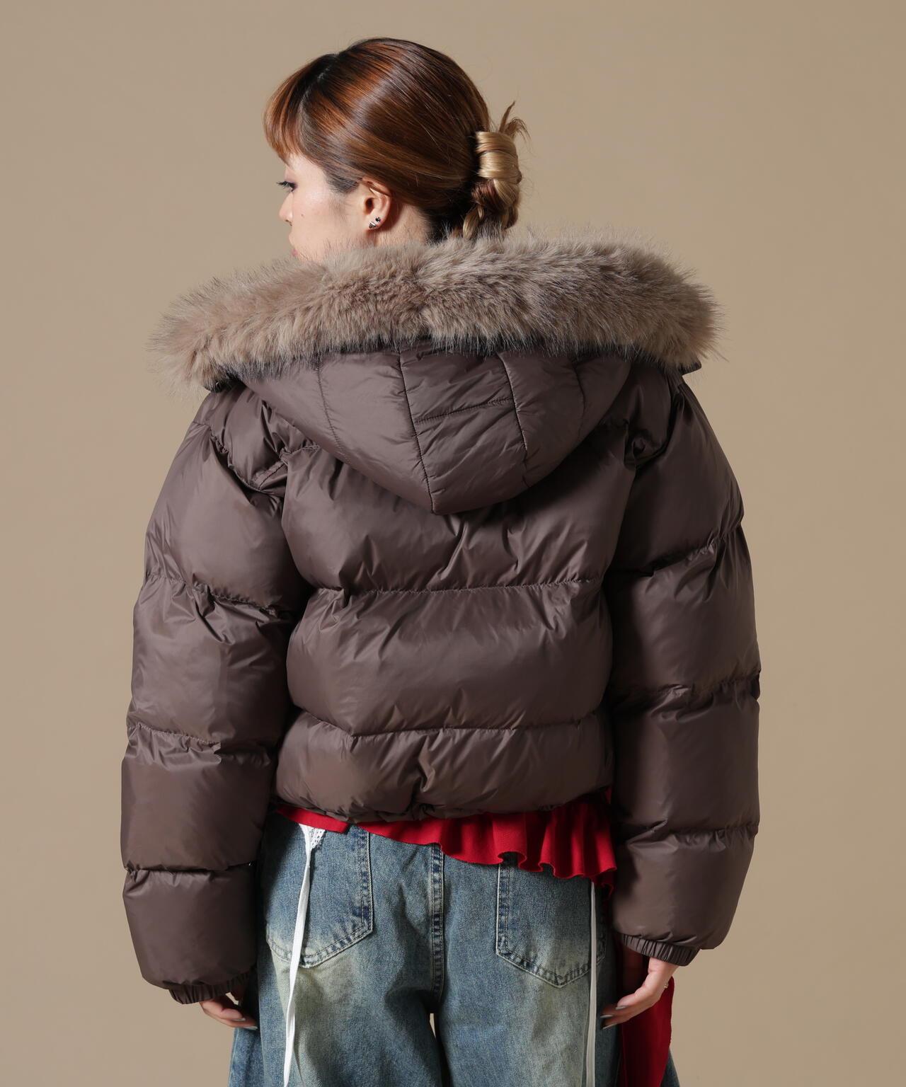DankeSchon/ダンケシェーン/WOMEN NYLON FUR HOOD BLOUSON