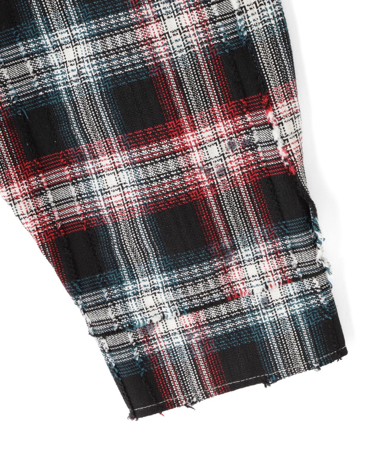 DankeSchon/ダンケシェーン/FLANNEL DAMAGE SHIRTS DOBBY