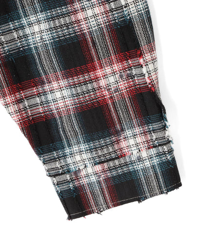 DankeSchon/ダンケシェーン/FLANNEL DAMAGE SHIRTS DOBBY
