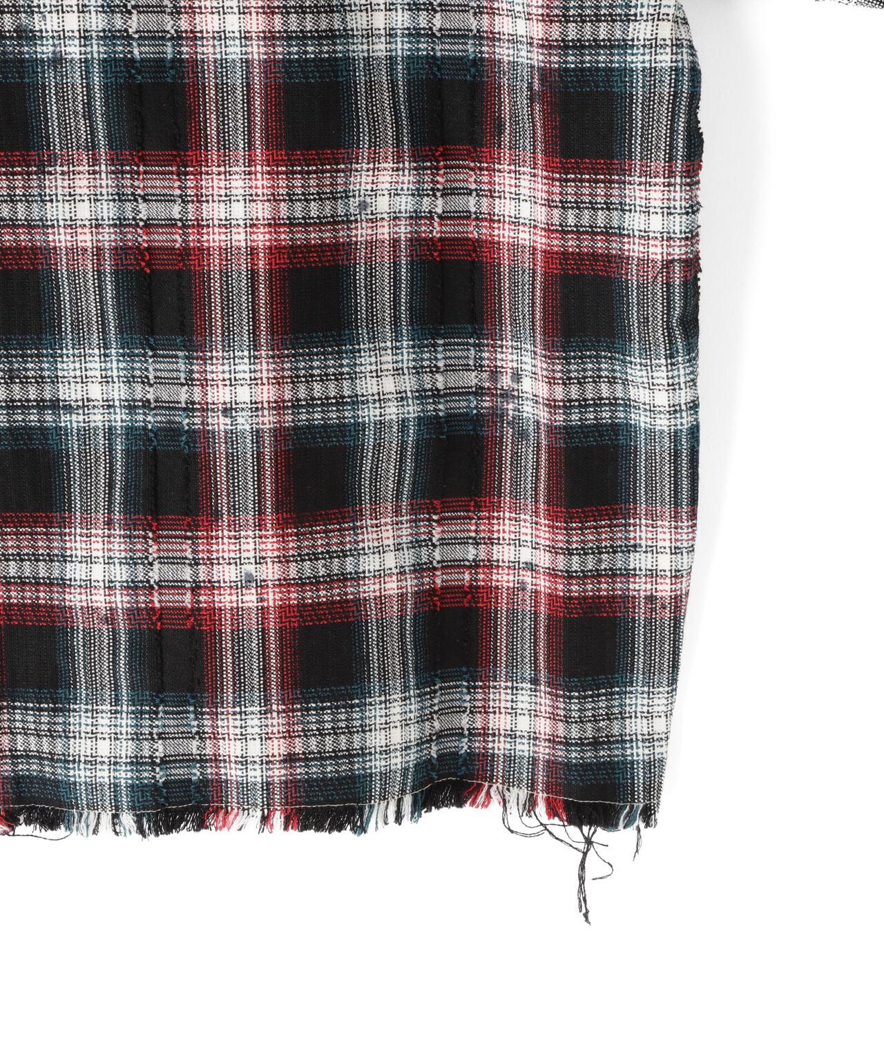 DankeSchon/ダンケシェーン/FLANNEL DAMAGE SHIRTS DOBBY