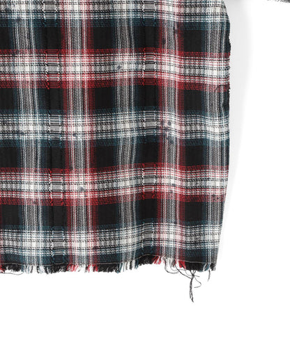 DankeSchon/ダンケシェーン/FLANNEL DAMAGE SHIRTS DOBBY