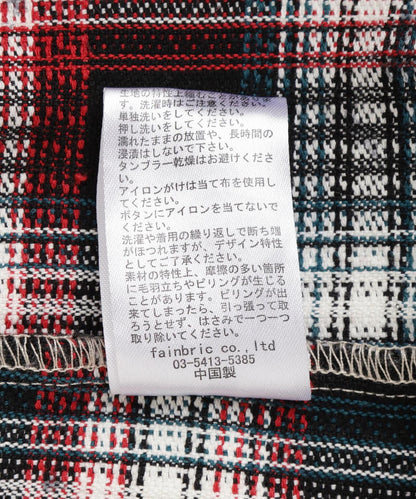 DankeSchon/ダンケシェーン/FLANNEL DAMAGE SHIRTS DOBBY