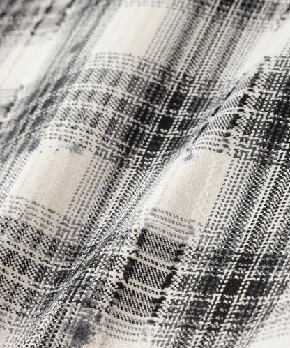 DankeSchon/ダンケシェーン/FLANNEL DAMAGE SHIRTS DOBBY