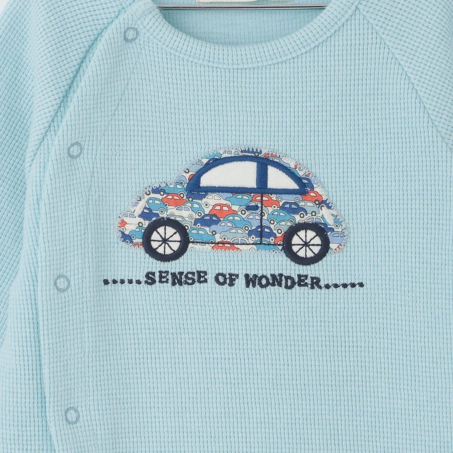 自由女神貼布刺繡連體衣