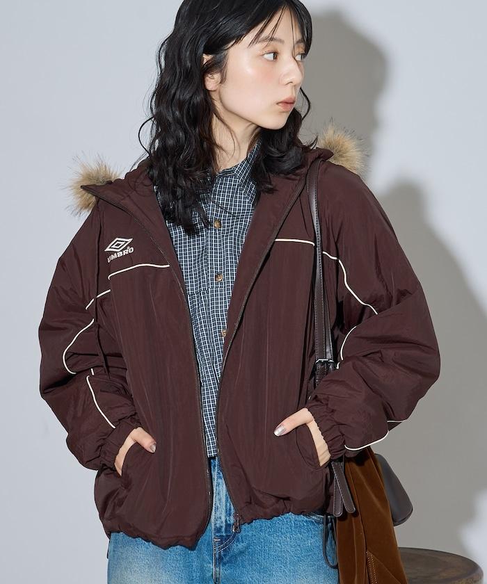 聯名 Fur Hoodie Nylon Jacket